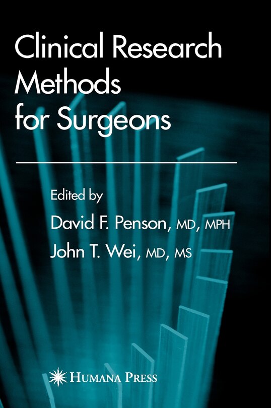 Front cover_Clinical Research Methods For Surgeons