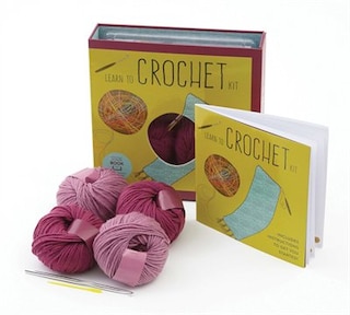 Learn To Crochet Kit: Creative Craft Kit, Includes Hook And Yarn For Practice And For Making Your First Scarf