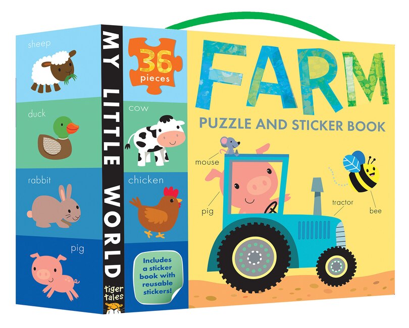 Front cover_Farm Puzzle and Sticker Book