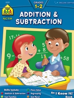 Front cover_School Zone Addition & Subtraction Grades 1-2 Workbook