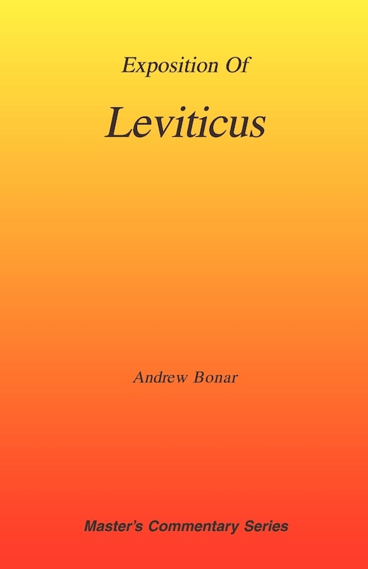 Front cover_Commentary on Leviticus