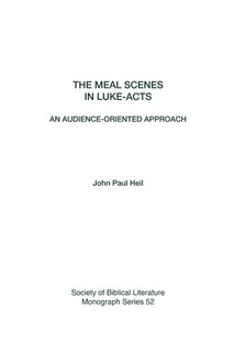 Front cover_The Meal Scenes in Luke-Acts