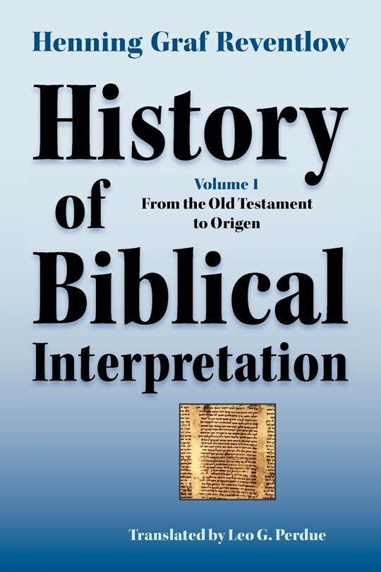 Front cover_History Of Biblical Interpretation, Vol. 1