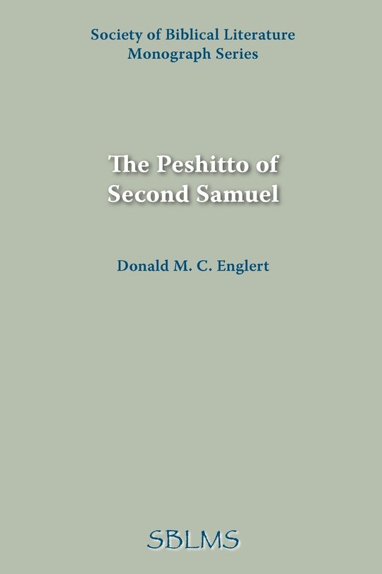 Front cover_The Peshitto Of Second Samuel