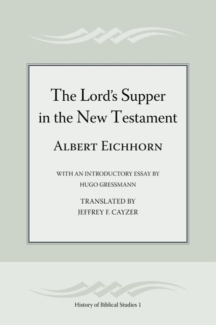 Front cover_The Lord's Supper in the New Testament