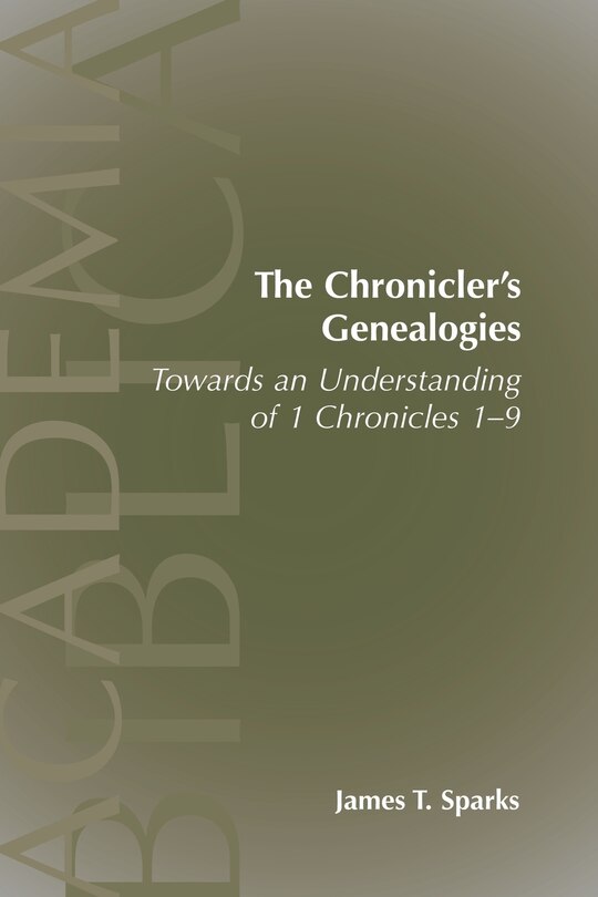 Front cover_The Chronicler's Genealogies