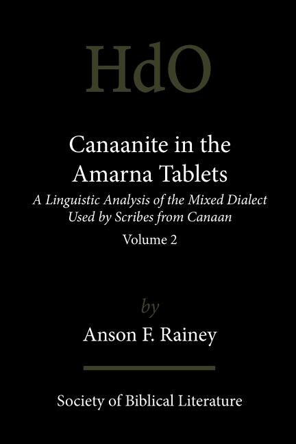 Couverture_Canaanite In The Amarna Tablets