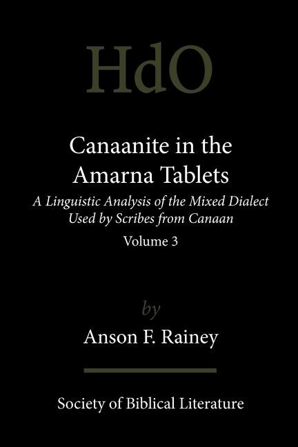 Front cover_Canaanite in the Amarna Tablets