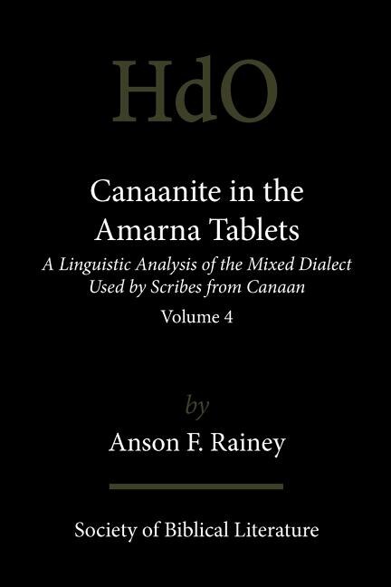 Front cover_Canaanite in the Amarna Tablets