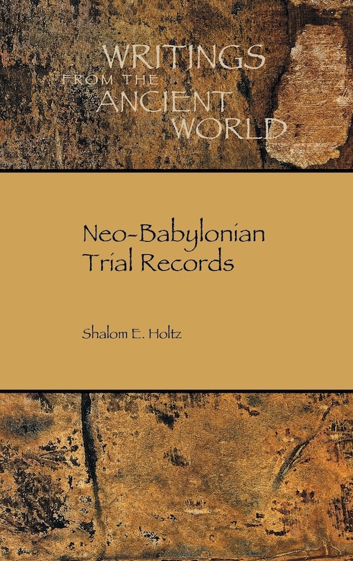 Couverture_Neo-Babylonian Trial Records