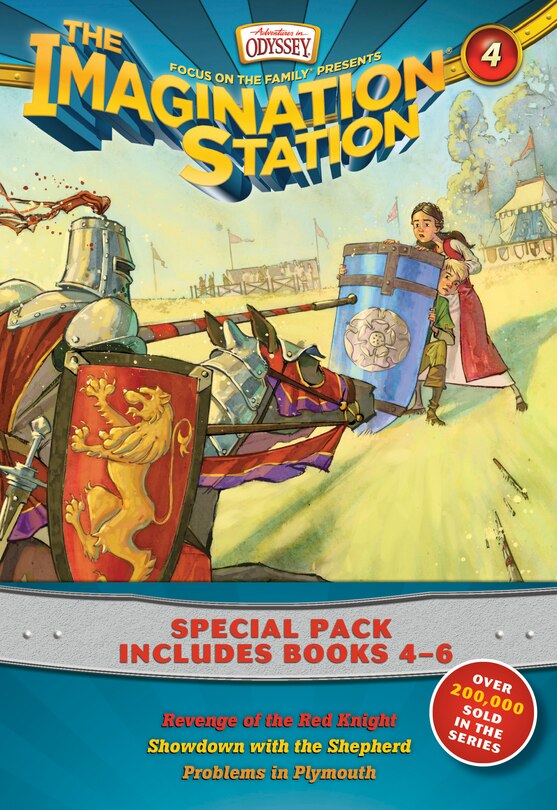 Front cover_Imagination Station Books 3-pack: Revenge Of The Red Knight / Showdown With The Shepherd / Problems In Plymouth