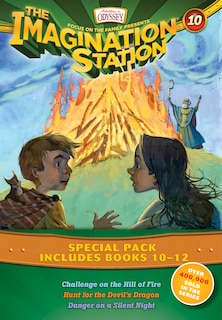 Front cover_Imagination Station Books 3-pack: Challenge On The Hill Of Fire / Hunt For The Devil's Dragon / Danger On A Silent Night