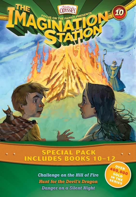 Front cover_Imagination Station Books 3-pack: Challenge On The Hill Of Fire / Hunt For The Devil's Dragon / Danger On A Silent Night