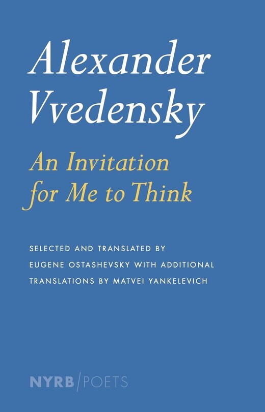 Couverture_Alexander Vvedensky: An Invitation for Me to Think