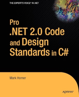 Front cover_Pro .NET 2.0 Code and Design Standards in C#