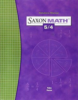 Front cover_Saxon Math 5/4