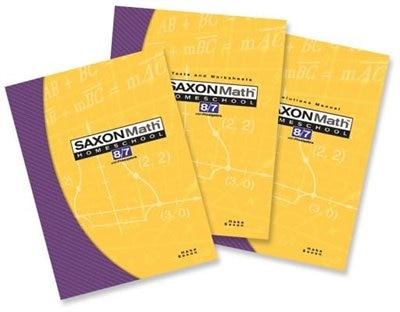 Saxon Math 8/7 Homeschool Kit