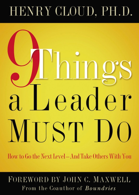 Front cover_9 Things A Leader Must Do