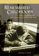 Front cover_Remembered Childhoods