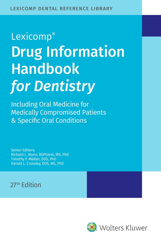 Front cover_Drug Information Handbook For Dentistry