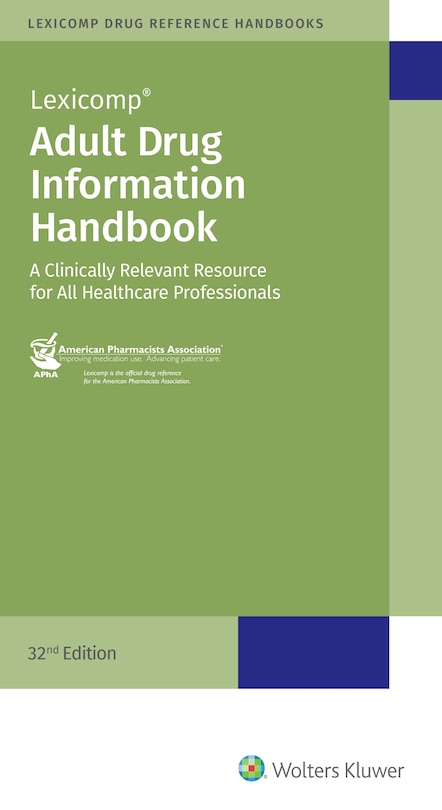 Front cover_Adult Drug Information Handbook