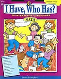 Couverture_I Have, Who Has? Math, Grades 3-4: 38 Interactive Card Games