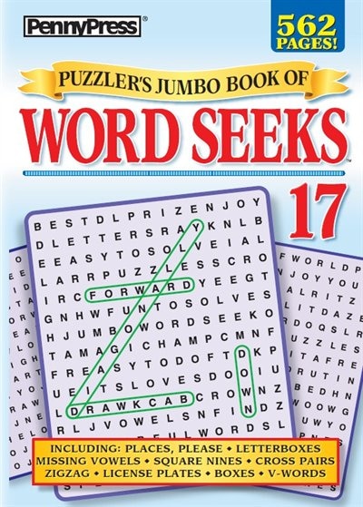 PUZZLERS JUMBO BK OF WORD SEEKS NUM17