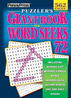 PUZZLERS GIANT BK OF WORD SEEKS NUM72