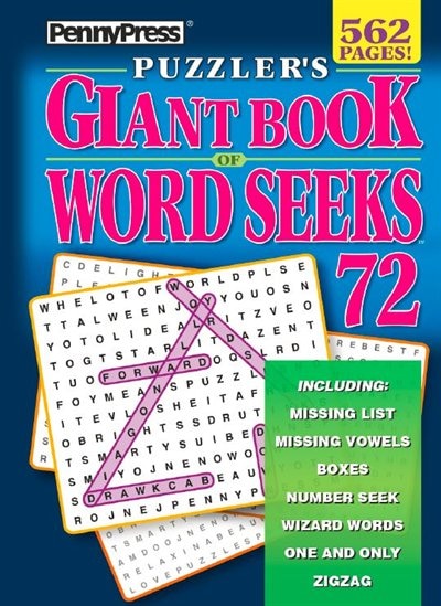 PUZZLERS GIANT BK OF WORD SEEKS NUM72