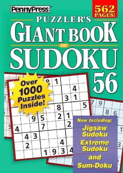 Front cover_PUZZLERS GIANT BK OF SUDOKU 56
