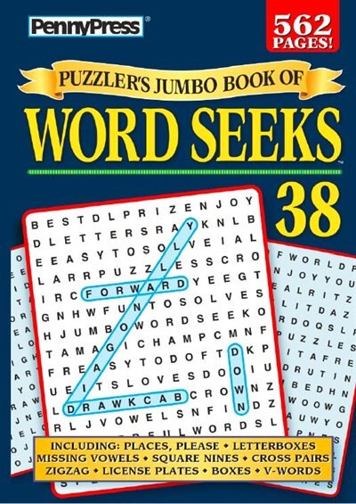 PUZZLERS JUMBO BK OF WORD SEEKS 38