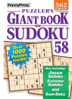 Couverture_PUZZLERS GIANT BK OF SUDOKU 58