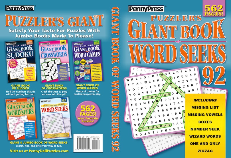 Front cover_PUZZLERS GIANT BK OF WORD SEEKS 92