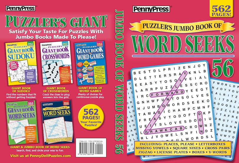 Front cover_PUZZLERS JUMBO BK OF WORD SEEKS 56
