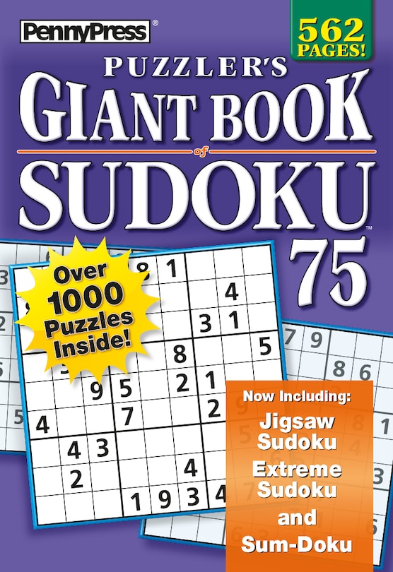 Couverture_PUZZLERS GIANT BK OF SUDOKU 75