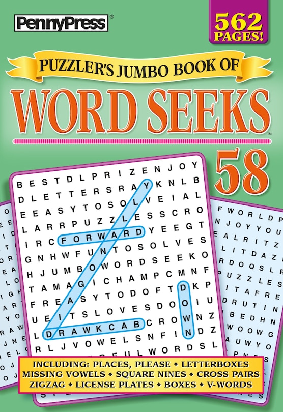 Front cover_PUZZLERS JUMBO BK OF WORD SEEKS 58