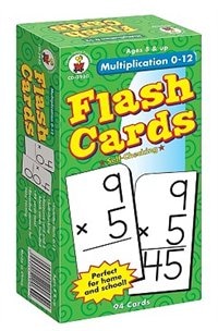 Flash Cards Multiplication 0-12