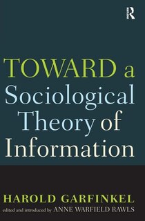 Couverture_Toward a Sociological Theory of Information