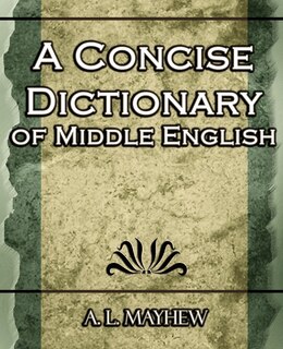 Front cover_A Concise Dictionary Of Middle English