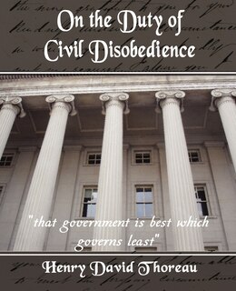 Couverture_On the Duty of Civil Disobedience