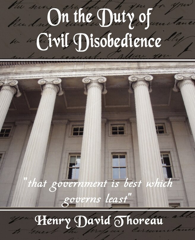Couverture_On the Duty of Civil Disobedience