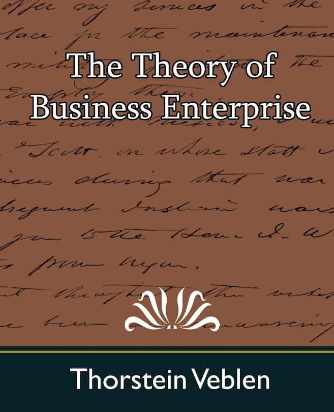 Couverture_The Theory of Business Enterprise