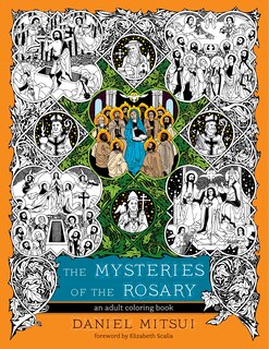 Front cover_The Mysteries Of The Rosary: An Adult Coloring Book