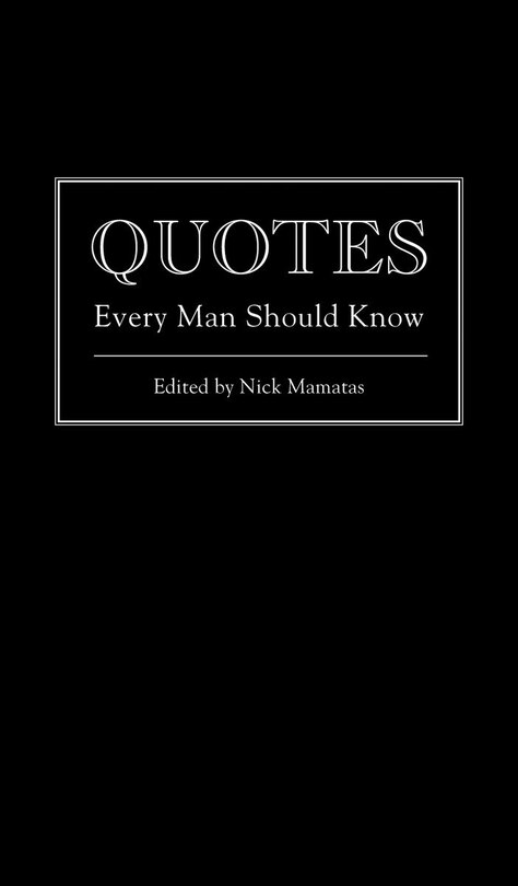 Couverture_Quotes Every Man Should Know