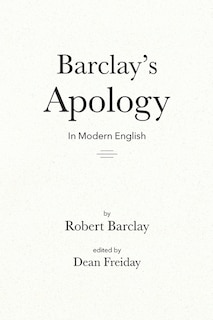Front cover_Barclay's Apology in Modern English