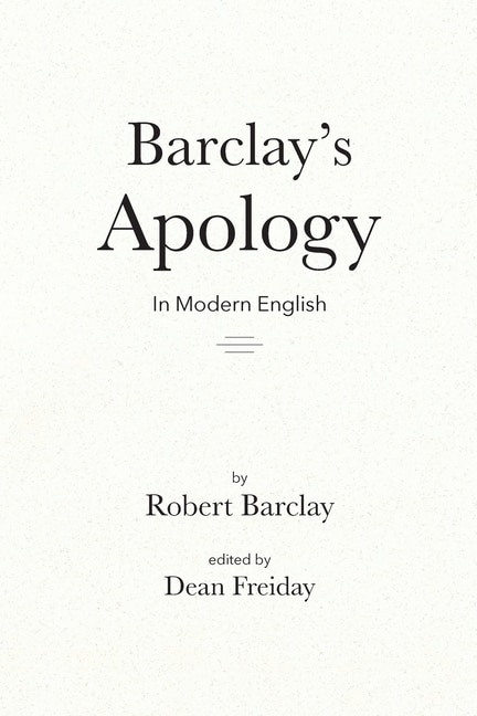 Front cover_Barclay's Apology in Modern English