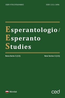 Couverture_Esperantologio / Esperanto Studies. Nova Serio / New Series 5 (13)