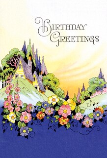 Birthday Greetings - Vintage Birthday Card