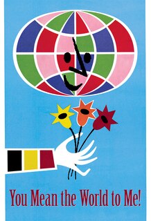 Front cover_You Mean The World To Me - Vintage Advertisement Friendship Card