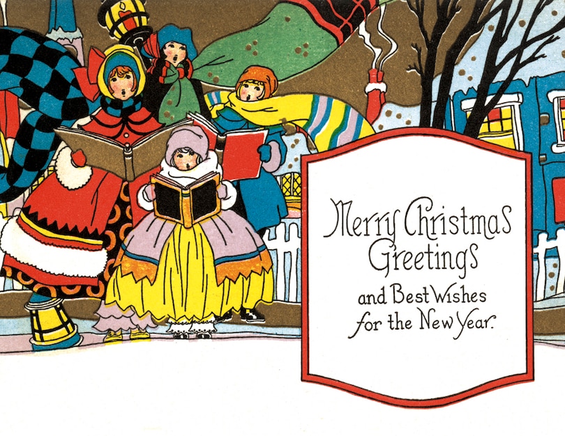 Golden Memories Christmas Correspondence Card Packs: Carrollers